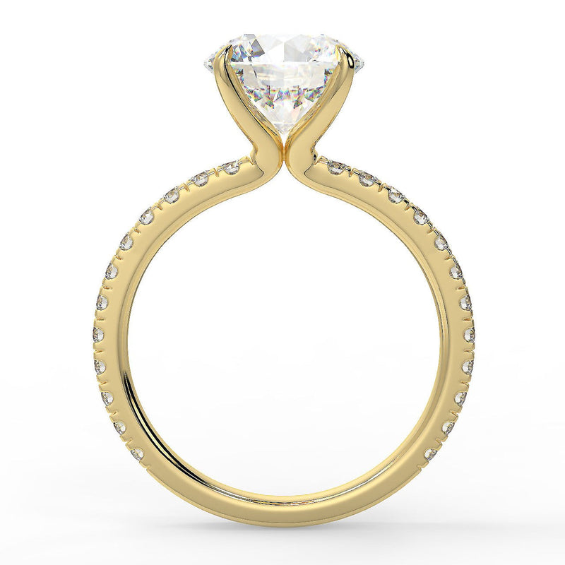 Gardenia Lab Created Diamond Engagement Ring