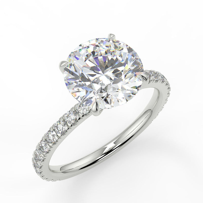 Gardenia Lab Created Diamond Engagement Ring