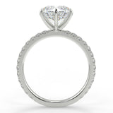 Jade Lab Created Diamond Engagement Ring