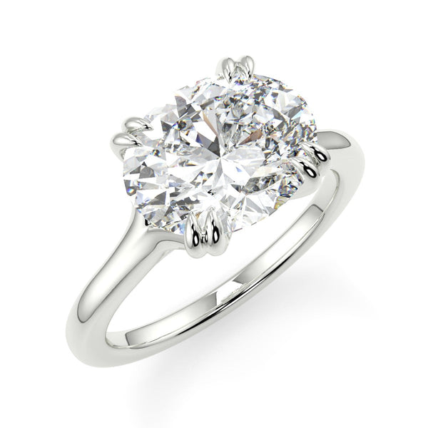 Nailah Plain Lab created Diamond Engagement Ring