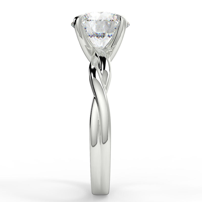 Twisted Vine Lab Created Diamond Engagement Ring