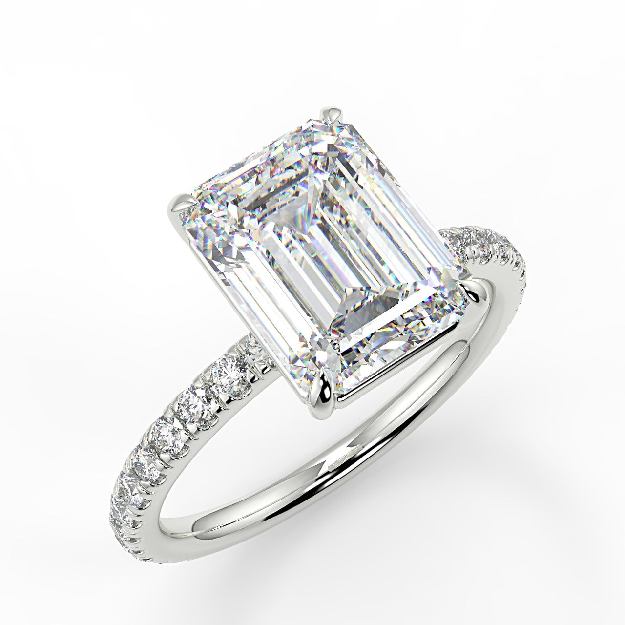 Alya Lab Created Diamond Engagement Ring – Moissanites by Livia