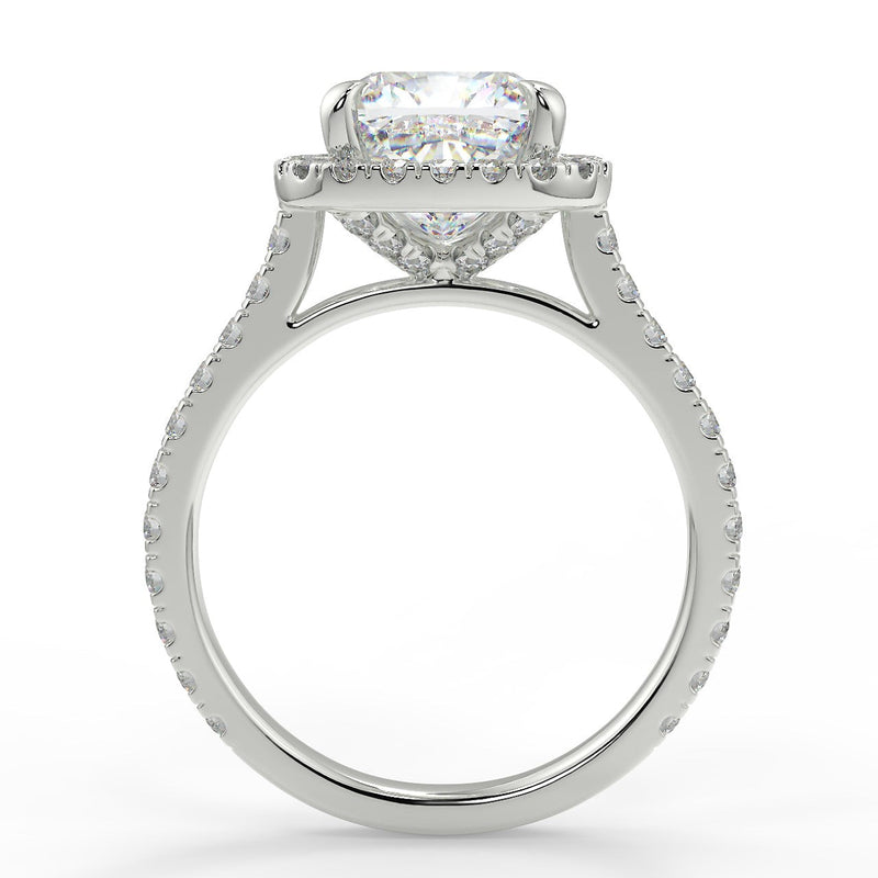 Camellia Lab Created Diamond Engagement Ring