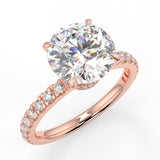 Diana Lab Created Diamond Engagement Ring