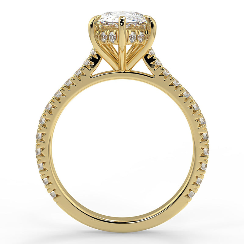 Hazel Lab Created Diamond Engagement Ring