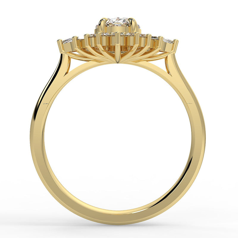 Lucidia Lab Created Diamond Engagement Ring