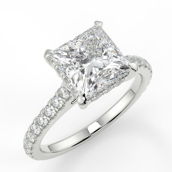 Marlyn Lab Created Diamond Engagement Ring