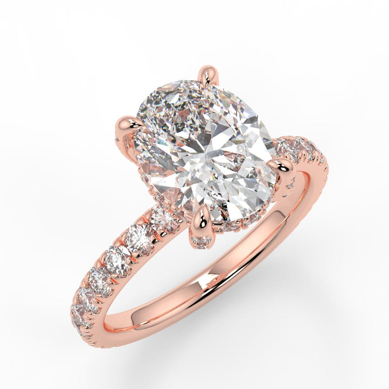 Noel Lab Created Diamond Engagement Ring