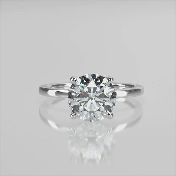 Tulip Lab Created Diamond Engagement Ring