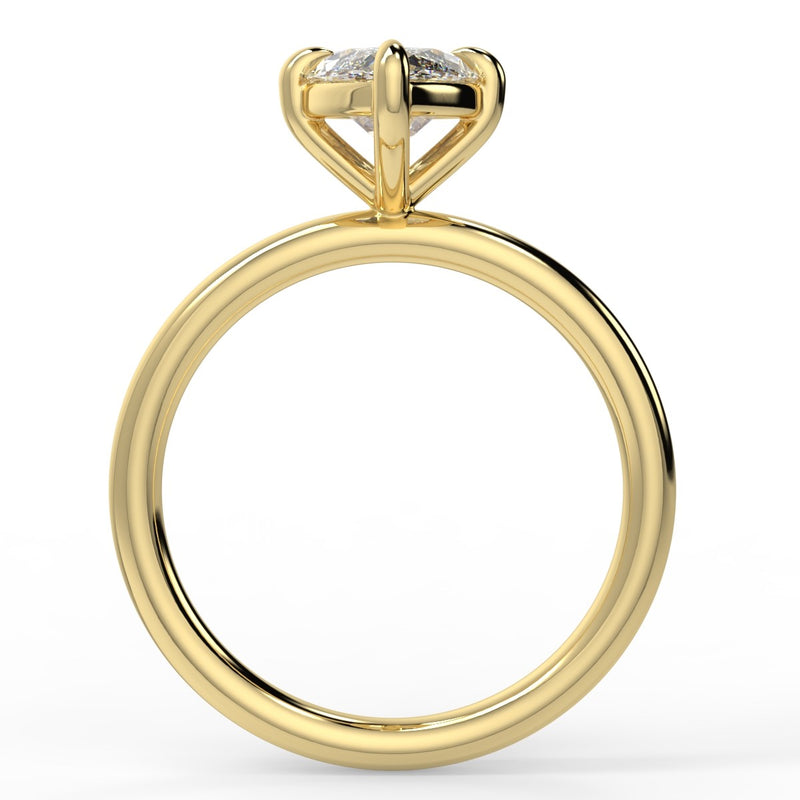 The "Rain" Ring Moissanite Engagement Ring