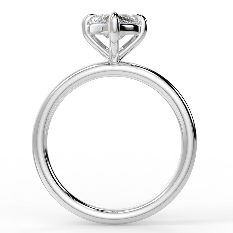 The "Rain" Ring Moissanite Engagement Ring