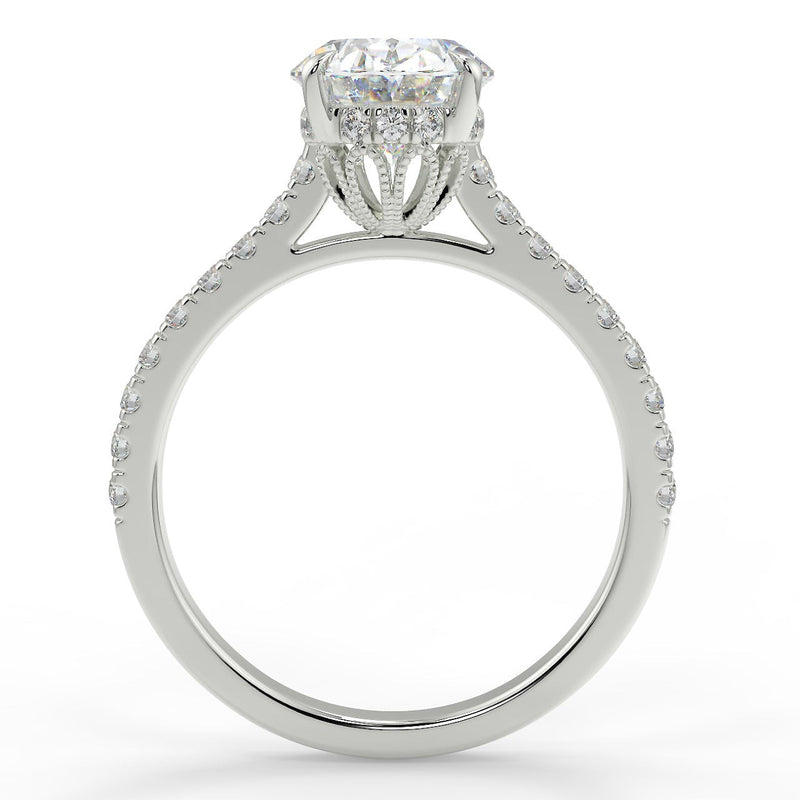 Dantella Lab Created Diamond Engagement Ring