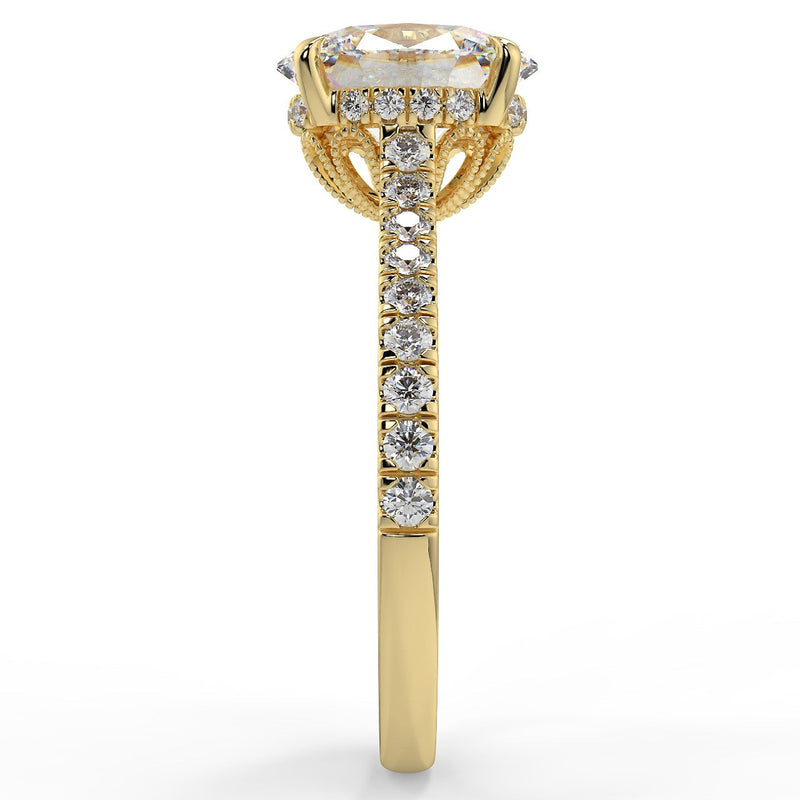 Dantella Lab Created Diamond Engagement Ring