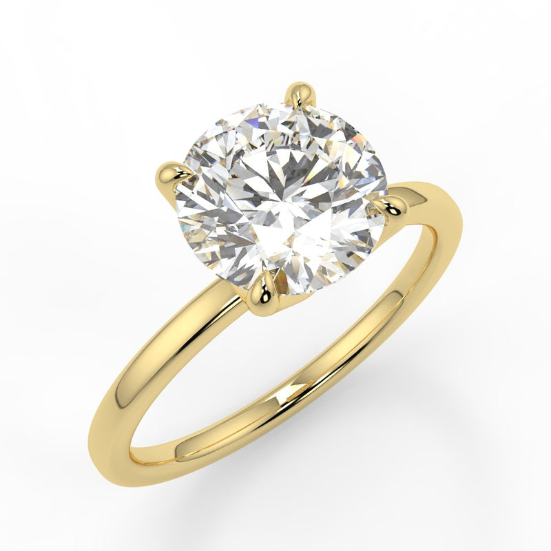 Tulip Lab Created Diamond Engagement Ring
