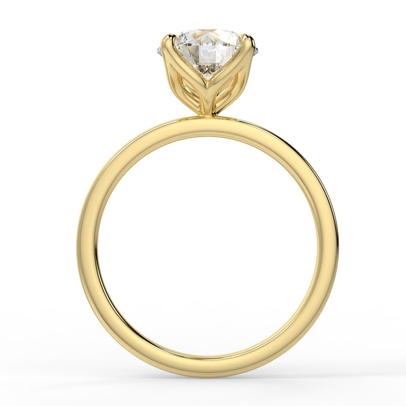 Tulip Moissanite Engagement Ring