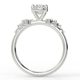 April Lab Created Diamond Engagement Ring