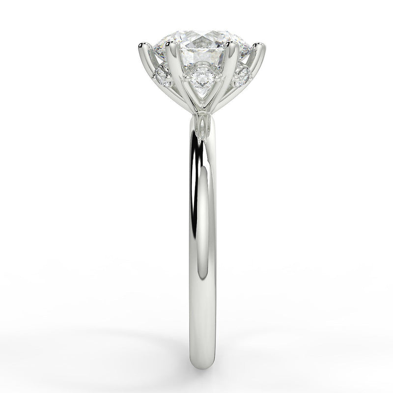 Whisper Lab Created Diamond Engagement Ring