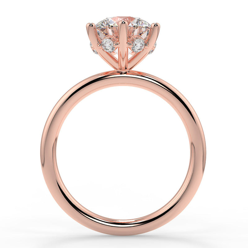 Whisper Lab Created Diamond Engagement Ring