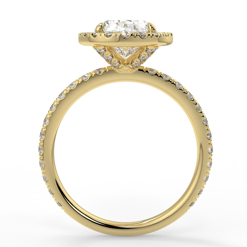 Jazlyn Moissanite Engagement Ring