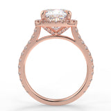 Camellia Moissanite Engagement Ring
