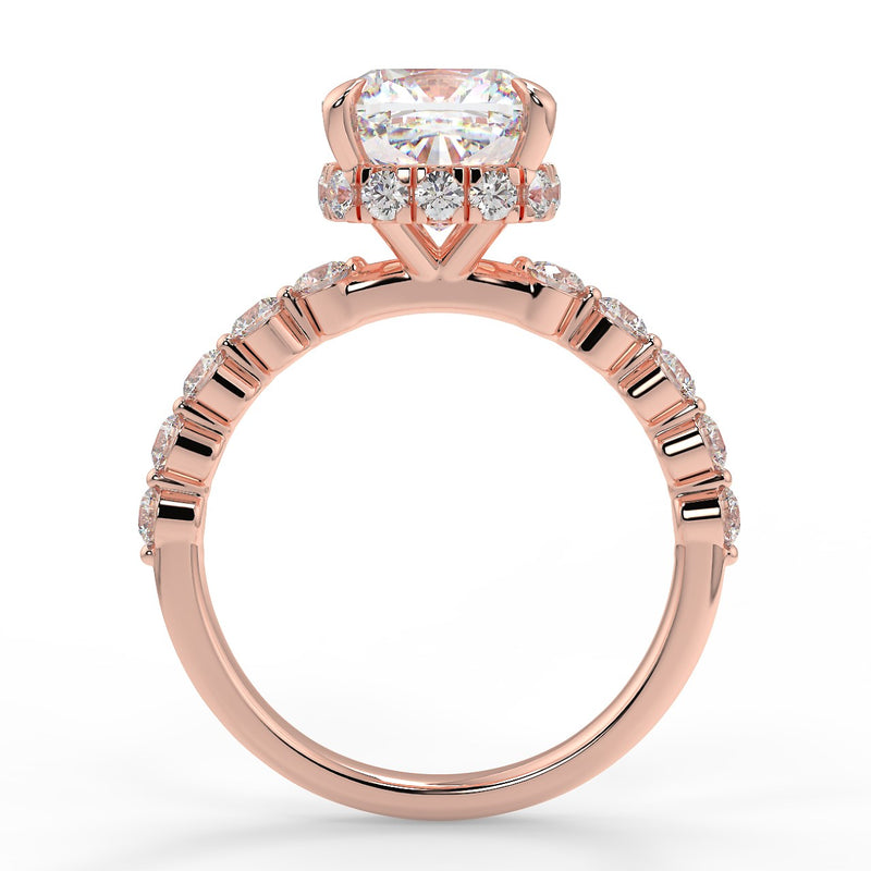Magnolia Moissanite Engagement Ring
