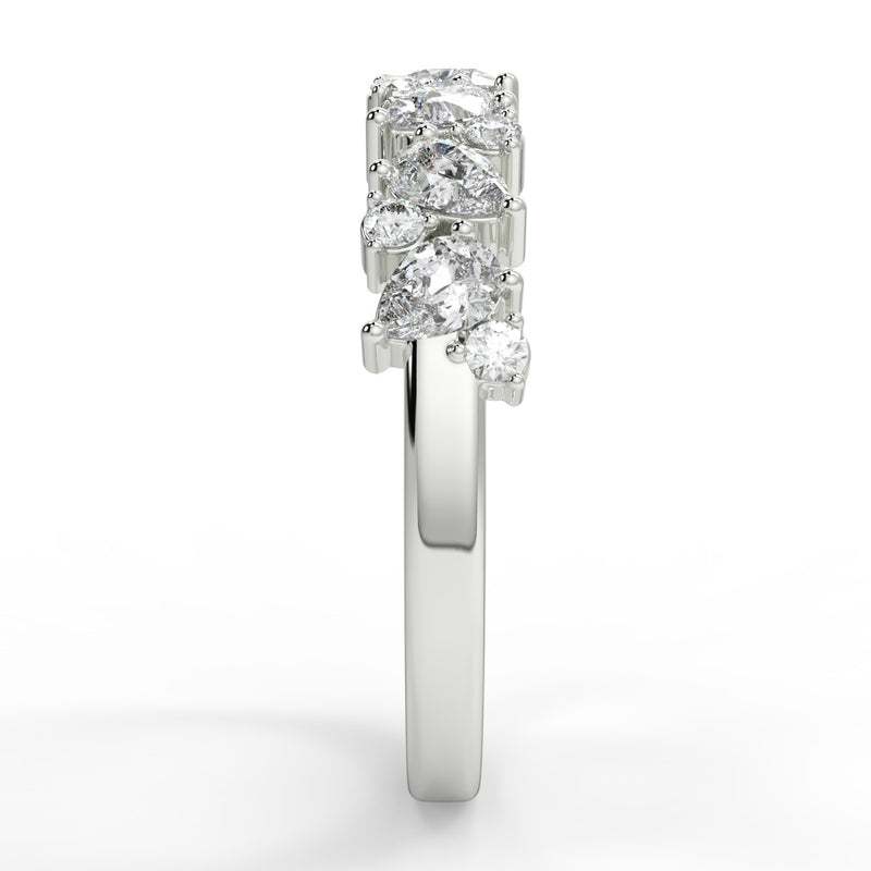 Xena Wedding Band - Lab Created Diamond